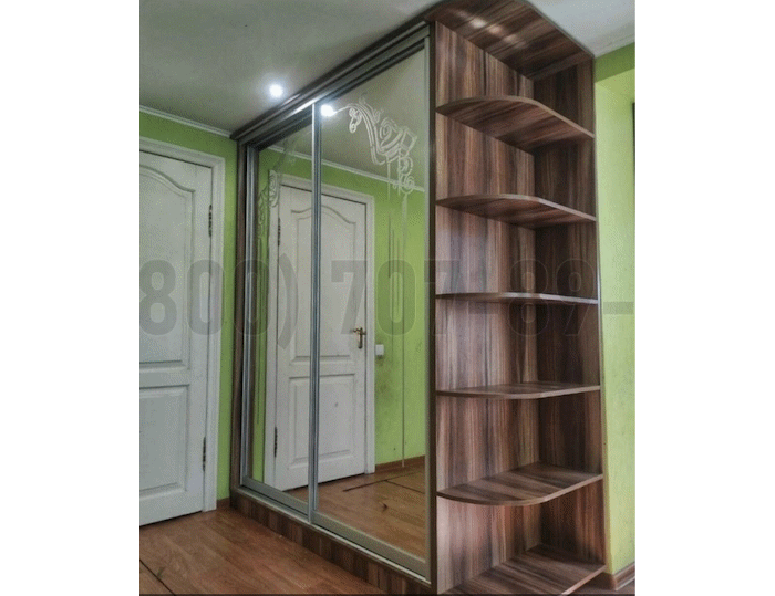 Шкаф с пескоструйным рисунком в Малаховке